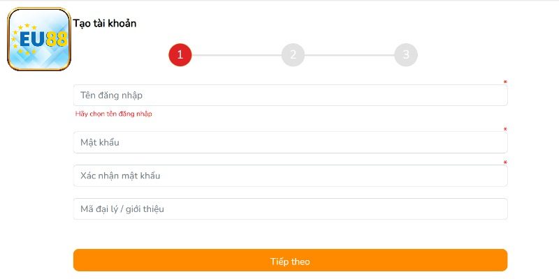 Chi tiết hướng dẫn đăng ký Eu88