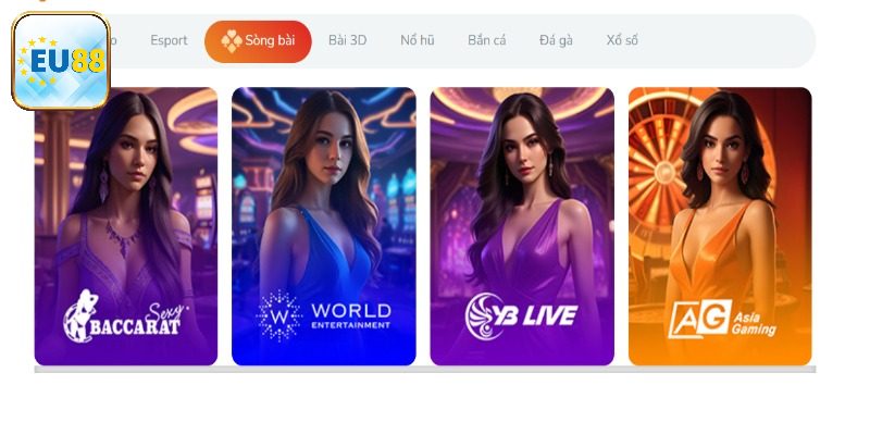 Tổng quan vài nét về live casino Eu88